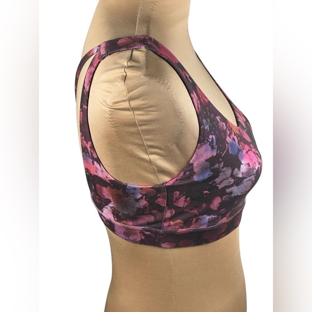 Athleta Exhale Sports Bra A-C Dappled Bloom Multi Floral Size Small - Picture 6 of 7